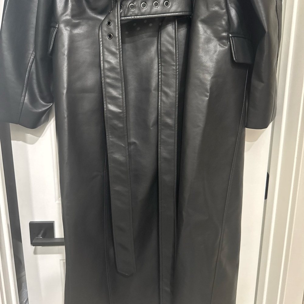Rebecca Minkoff Black Vegan Leather Jacket - Picture 6 of 9